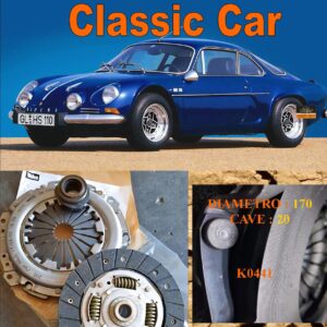 Kit Frizione Alpine A110  1.3  - 1968 > 1977 - Disco + Spingidisco + Cuscinetto " E.Sassone " Classic Vintage Car -- K0441