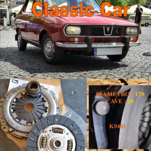 Kit Frizione Dacia Denem 1200 - 1300 1.2 1.3  - 1967 > 1981  - Disco + Spingidisco + Cuscinetto " E.Sassone " Classic Vintage Car -- K0441