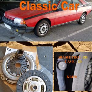 Kit Frizione Renault Fuego 1.4  GTL - 1.4 TL - 1979 > 1985  - Disco + Spingidisco + Cuscinetto " E.Sassone " Classic Vintage Car -- K0450