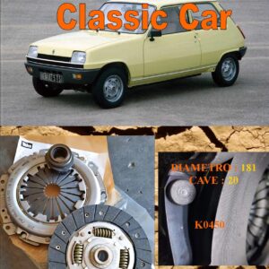 Kit Frizione Renault 5 R5 1.0 - 1.1 - 1.3 - 1.4  1972 > 1985  - Disco + Spingidisco + Cuscinetto " E.Sassone " Classic Vintage Car -- K0450