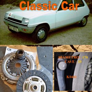 Kit Frizione Renault R5 1.3   - 1975 > 1984  - Disco + Spingidisco + Cuscinetto " E.Sassone " Classic Vintage Car -- K0441