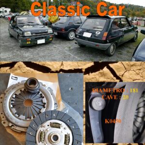 Kit Frizione Renault 5 R5 1.4 Alpine Aspirato e Alpine Turbo  1975 > 1985  - Disco + Spingidisco + Cuscinetto " E.Sassone " Classic Vintage Car -- K0450