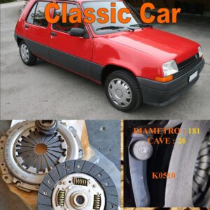 Kit Frizione Renault Super 5 1.0 - 1.1 - 1.2 - 1.4 - 1.6 D   1984 > 1996  - Disco + Spingidisco + Cuscinetto " E.Sassone " Classic Vintage Car -- K0510