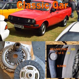 Kit Frizione Dacia Shifter 1.4  - 1981 > 1993  - Disco + Spingidisco + Cuscinetto " E.Sassone " Classic Vintage Car -- K0450
