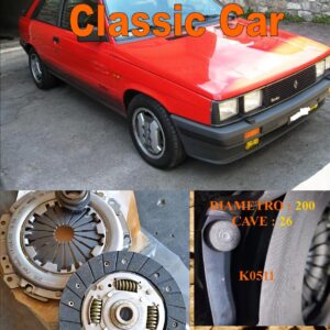 Kit Frizione Renault 11 R11 Turbo 1.4 + 1.7 1983 > 1988  - Disco + Spingidisco + Cuscinetto " E.Sassone " Classic Vintage Car -- K0511