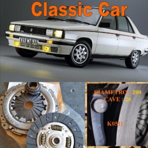 Kit Frizione Renault 9 Turbo 1.4 + 1.7 1984 > 1989  - Disco + Spingidisco + Cuscinetto " E.Sassone " Classic Vintage Car -- K0511