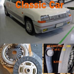 Kit Frizione Renault Super 5 GT Turbo 1.4 115cv + 120cv  + 1.7 1985 > 1990  - Disco + Spingidisco + Cuscinetto " E.Sassone " Classic Vintage Car -- K0511