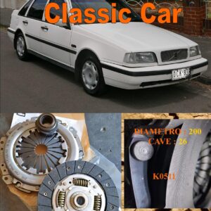 Kit Frizione Volvo 440 - 460 1.6 - 1.7 - 1.7 Turbo  1988 > 1996  - Disco + Spingidisco + Cuscinetto " E.Sassone " Classic Vintage Car -- K0511
