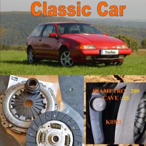 Kit Frizione Volvo 480  1.7 - 1.7 Turbo  1987 > 1996  - Disco + Spingidisco + Cuscinetto " E.Sassone " Classic Vintage Car -- K0511