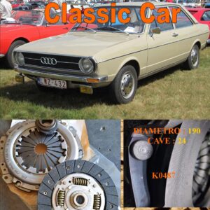 Kit Frizione Audi 80 1 Serie 1.3 - 1.5 - 1.6   1972 > 1978  - Disco + Spingidisco + Cuscinetto " E.Sassone " Classic Vintage Car -- K0487