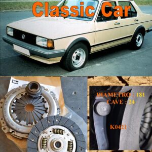 Kit Frizione Volkswagen Jetta mk1 - 1.1 - 1.3 -    1978 > 1985  - Disco + Spingidisco + Cuscinetto " E.Sassone " Classic Vintage Car -- K0421