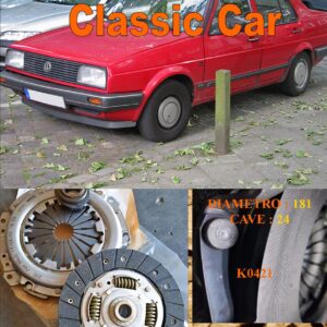Kit Frizione Volkswagen Jetta mk2 - 1.3     1984 > 1986  - Disco + Spingidisco + Cuscinetto " E.Sassone " Classic Vintage Car -- K0421