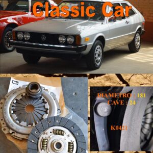 Kit Frizione Volkswagen Scirocco mk1  - 1.1 - 1.3   1974 > 1984  - Disco + Spingidisco + Cuscinetto " E.Sassone " Classic Vintage Car -- K0421