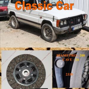 Disco Frizione Organico ARO 10  1.6 diesel 4x4    dal 1987  diametro 200 cave 24  - NUOVA PRODUZIONE 100% MADE IN ITALY - 2330