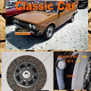 Disco Frizione Organico  FIAT  131 Mirafiori CL - L - Special - Familiare   Fino al 1981   diametro 180 cave 20  - NUOVA PRODUZIONE 100% MADE IN ITALY - 0304