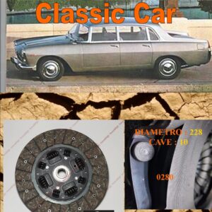 Disco Frizione Organico  LANCIA FLAMINIA    dal   diametro 228 cave 10  - NUOVA PRODUZIONE 100% MADE IN ITALY - 0280
