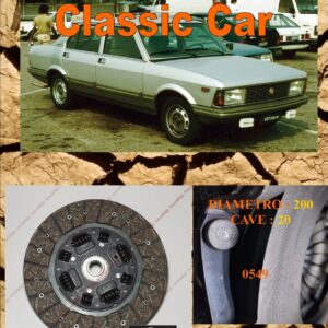 Disco Frizione Organico  FIAT ARGENTA 1.6 DAL 1981 AL 1985  diametro 200 cave 20  - NUOVA PRODUZIONE 100% MADE IN ITALY - 0549