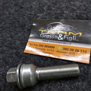 Bullone Ruota Specifico per  Cerchi in Lega Porsche 14x1,50 Lunghezza filetto 45mm Sferico Rondella Mobile Chiave Testa 17 XBPP2S