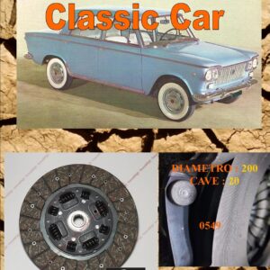 Disco Frizione Organico  FIAT 1300 - 1500  diametro 200 cave 20  - NUOVA PRODUZIONE 100% MADE IN ITALY - 0549