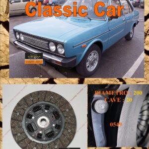 Disco Frizione Organico  FIAT 131 1.3 1.4 1.6 Super Mirafiori TC + 1.4 4 speed  diametro 200 cave 20  - NUOVA PRODUZIONE 100% MADE IN ITALY - 0549