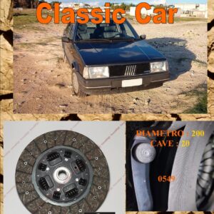 Disco Frizione Organico  FIAT REGATA 1.6 90 ie  dal 1987 al 1989 diametro 200 cave 20  - NUOVA PRODUZIONE 100% MADE IN ITALY - 0549