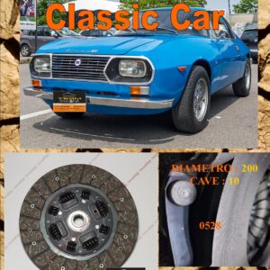 Disco Frizione Organico  LANCIA FULVIA SPORT ZAGATO     diametro 200 cave 10  - NUOVA PRODUZIONE 100% MADE IN ITALY - 0528