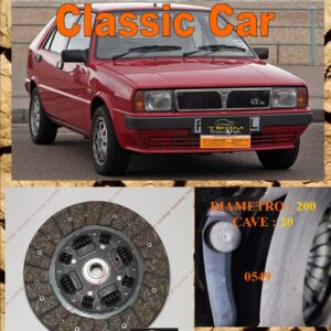 Disco Frizione Organico  LANCIA DELTA 1.6 ie GT 66 - 80 kw   dal 1987 > 1992 diametro 200 cave 20  - NUOVA PRODUZIONE 100% MADE IN ITALY - 0549
