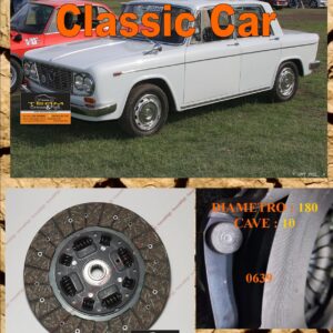 Disco Frizione Organico LANCIA FULVIA BERLINA 2C diametro 180 cave 10 - NUOVA PRODUZIONE 100% MADE IN ITALY - 0639