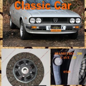Disco Frizione Organico  LANCIA BETA 1.3 Berlina e Coupe - 1.4 - 1.6 HPE - coupe - spider   dal 1972 > diametro 200 cave 20  - NUOVA PRODUZIONE 100% MADE IN ITALY - 0549