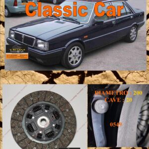 Disco Frizione Organico  LANCIA PRISMA 1.6 - 1.6 ie SUPER 66 - 73 - 80 kw dal 1986 > 1989     diametro 200 cave 20  - NUOVA PRODUZIONE 100% MADE IN ITALY - 0549
