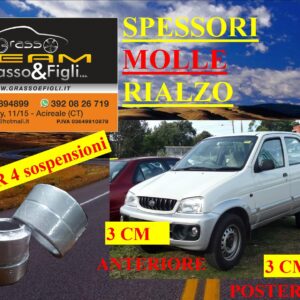 Kit 4 Spessori Molle DAIHATSU TERIOS J100 - J102 1997 > 2006 Completo Anteriore Posteriore Spessori Rialzo 3cm FT30 FT48