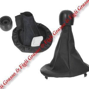 Pomello e Cuffia con Cornice Leva Cambio Marce Fiat Panda 169  colore nero  dal 2009 > 2012  Manuale a 5 Velocità Gear Shift Knob  6930030