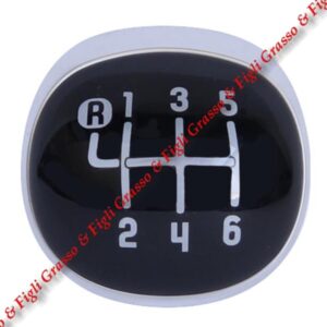 SOLO VETRINO DI RICAMBIO PER Pomello Leva Cambio Marce Fiat 500 L    dal 2012 > 2017  Manuale a 6 Velocità Gear Shift Knob retromarcia in alto a sinistra  6930513
