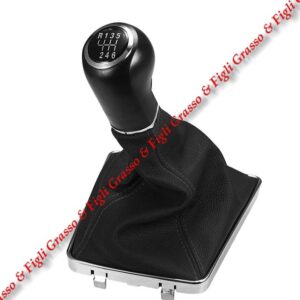 Pomello e Cuffia Leva Cambio Marce Specifico per Opel Corsa D   dal 2006 > 2014  Manuale a 6 Velocità Gear Shift Knob  6930411