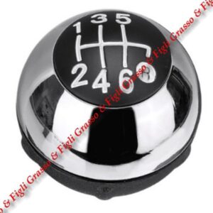 Pomello Leva Cambio Marce Specifico per Fiat 500 Cromato dal 2007 > 2015 e dal 2015 >  Manuale a 6 Velocità Gear Shift Knob 6930526
