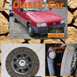 Disco Frizione Organico  FIAT Fiorino 1.5 ie 75   dal 1988 al 1993   diametro 190 cave 17  - NUOVA PRODUZIONE 100% MADE IN ITALY - 2717